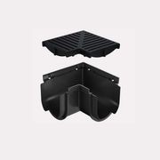Storm Drain™ – Corner Heel Guard Black Plastic Grate gallery detail image