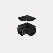 Storm Drain™ – Corner Heel Guard Black Plastic Grate gallery detail image