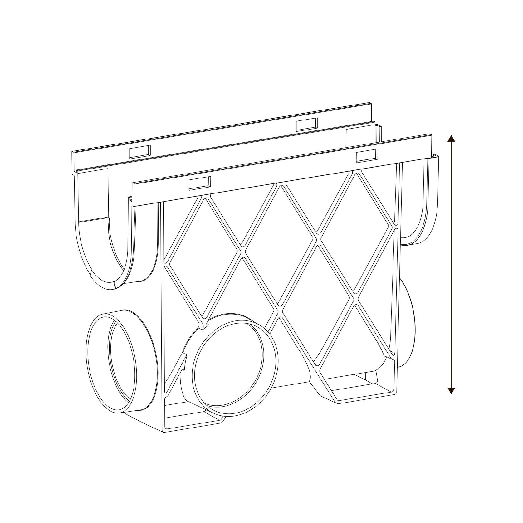 Storm Drain™ – Slimline Pit with Ductile Iron Grate gallery detail image