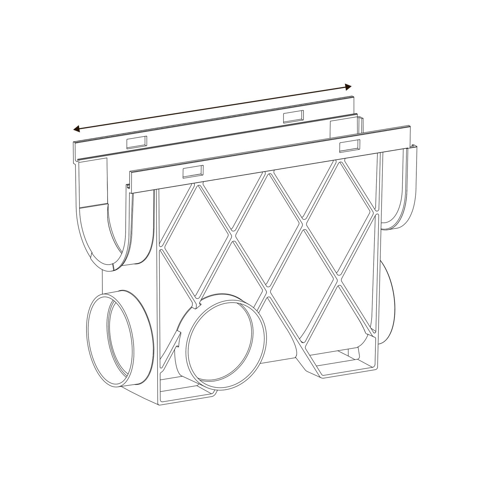 Storm Drain™ – Slimline Pit with Terracotta Grate gallery detail image