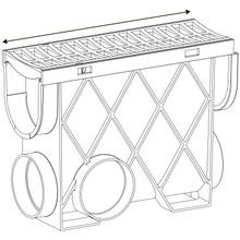 Storm Drain™ – Slimline Pit with Grey Plastic Grate gallery detail image