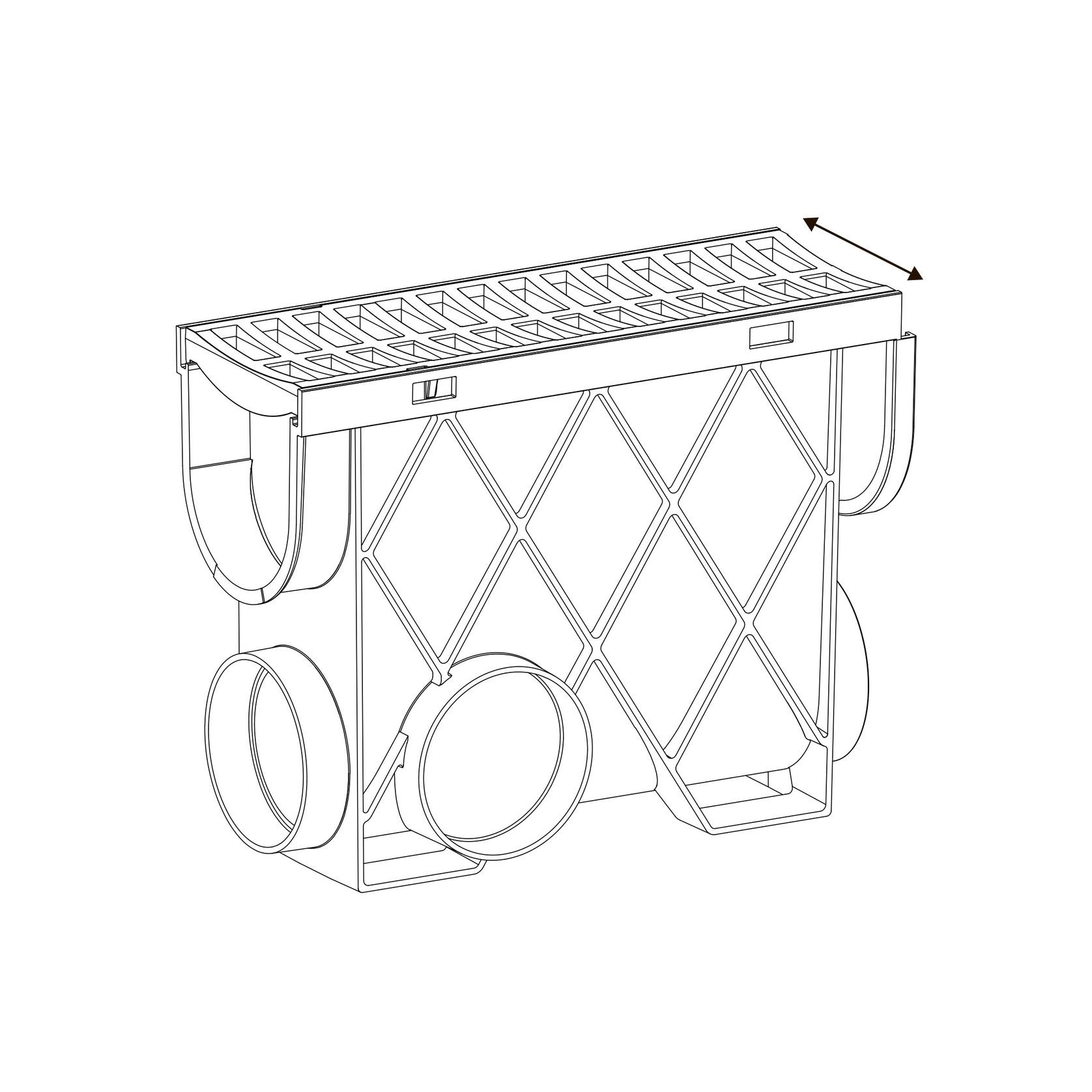 Storm Drain™ – Slimline Pit w/ 316 Architectural Grate gallery detail image