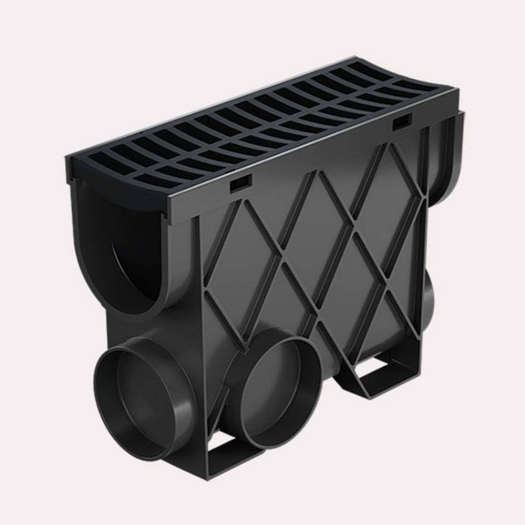 Storm Drain™ – Slimline Pit with Black Plastic Grate gallery detail image