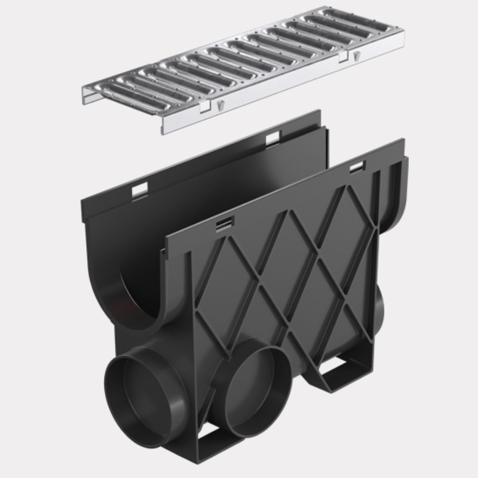 Storm Drain™ – Slimline Pit with Galvanised Steel Grate gallery detail image