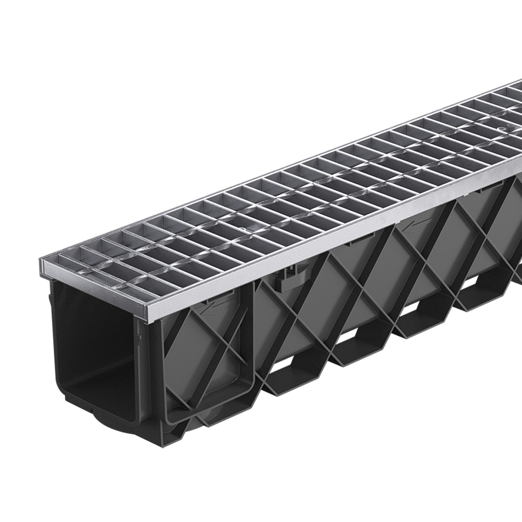 Storm Drain™ Pro – 1m with Class B Galvanised Grate gallery detail image
