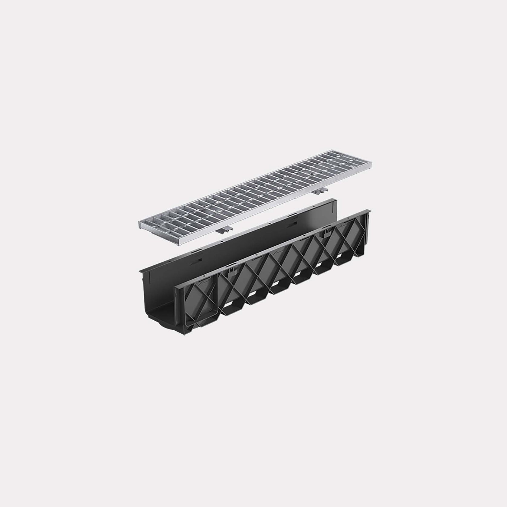 Storm Drain™ Pro – 1m with Class B Galvanised Grate gallery detail image