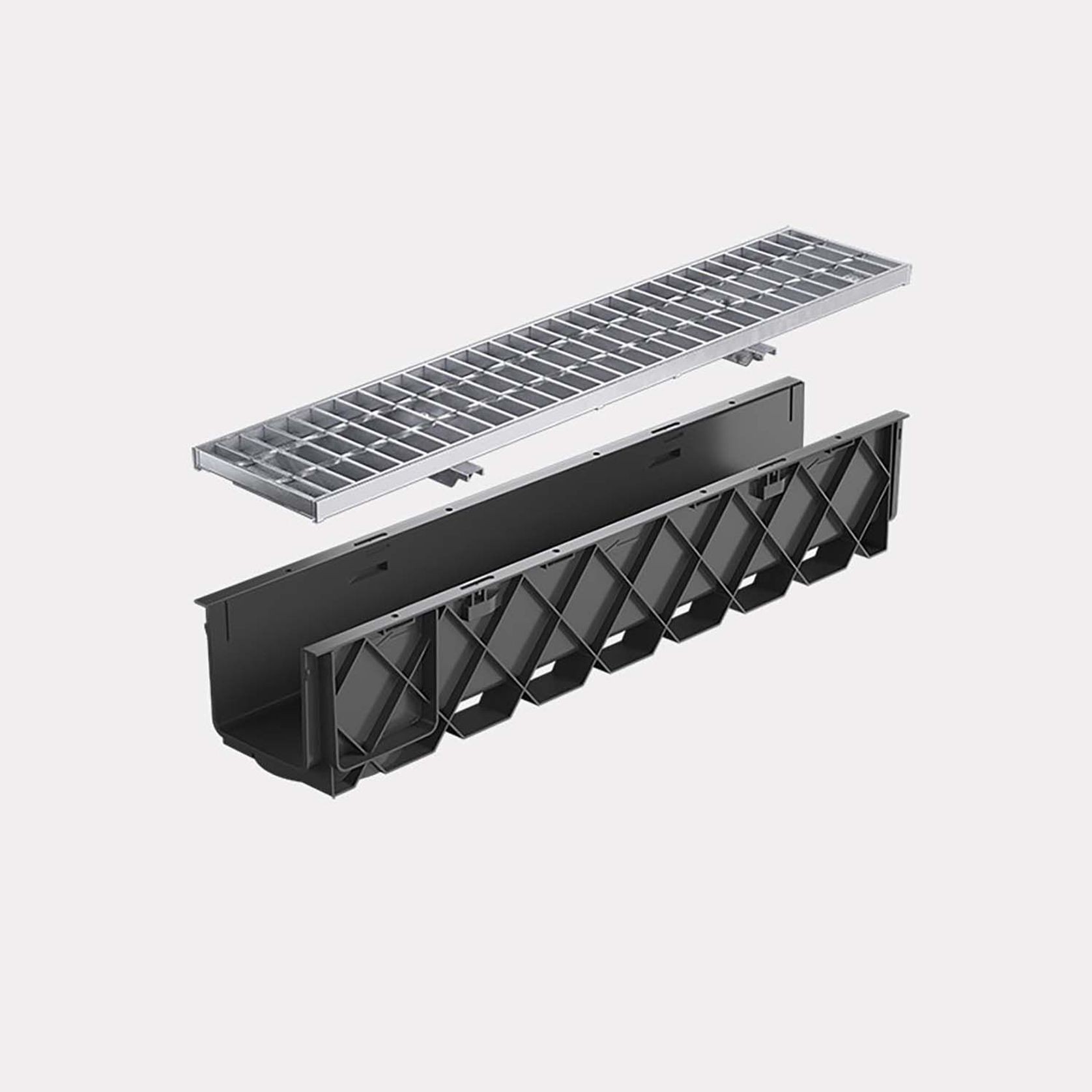 Storm Drain™ Pro – 1m with Class B Galvanised Grate gallery detail image