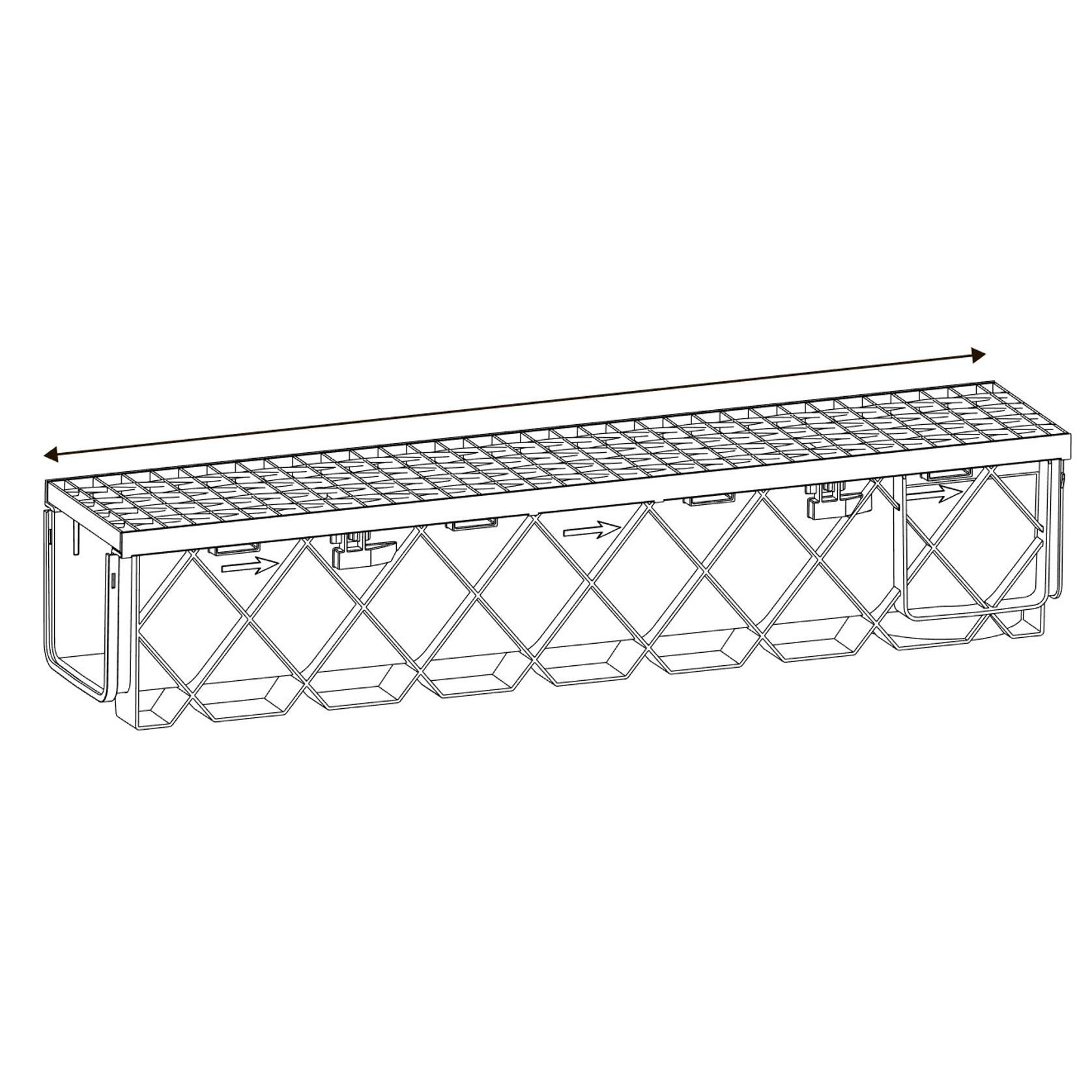 Storm Drain™ Pro – 1m with Class B Galvanised Grate gallery detail image