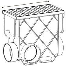 Storm Master® Inline Pit with Galvanised Steel Grate gallery detail image