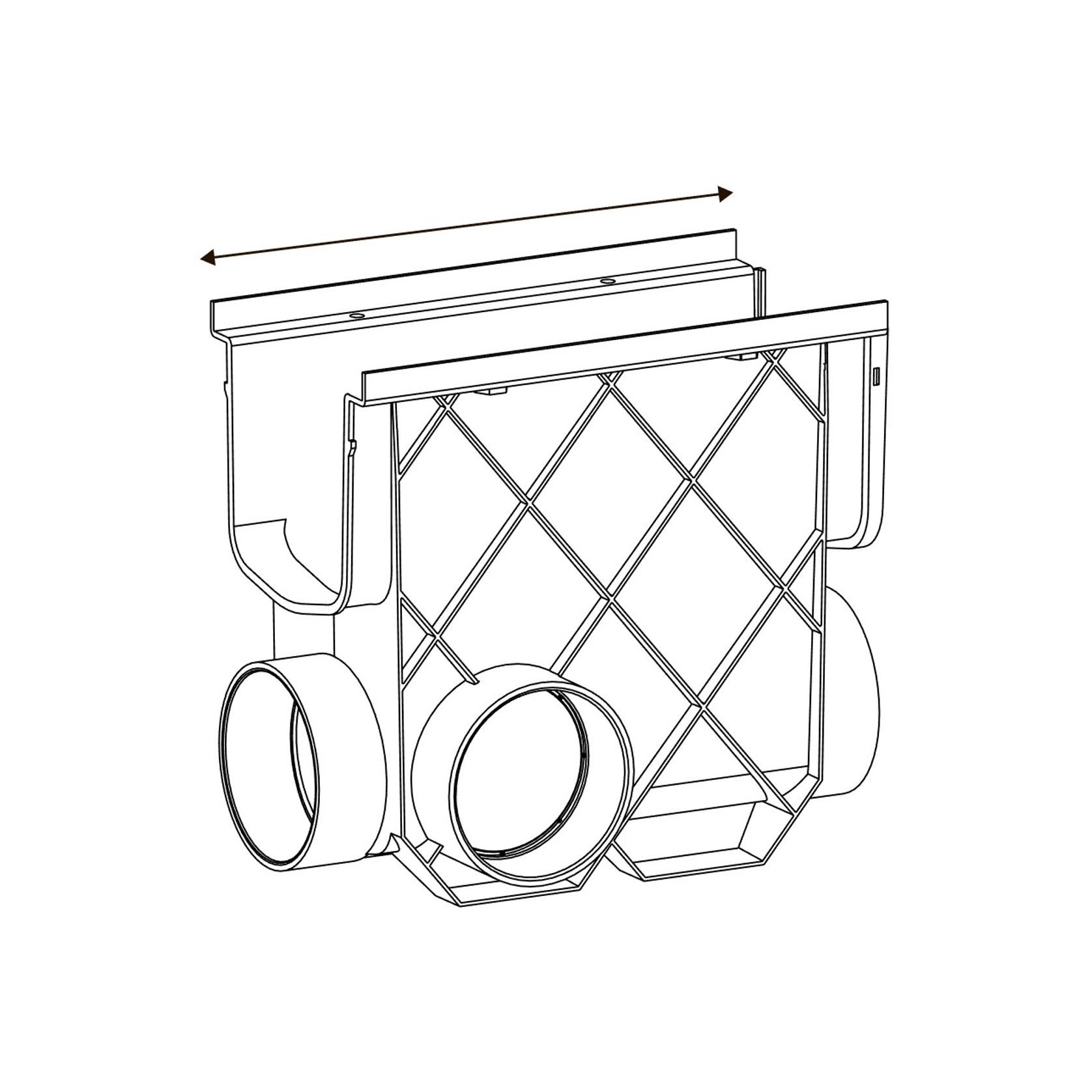 Storm Master® Inline Pit with Galvanised Steel Grate gallery detail image
