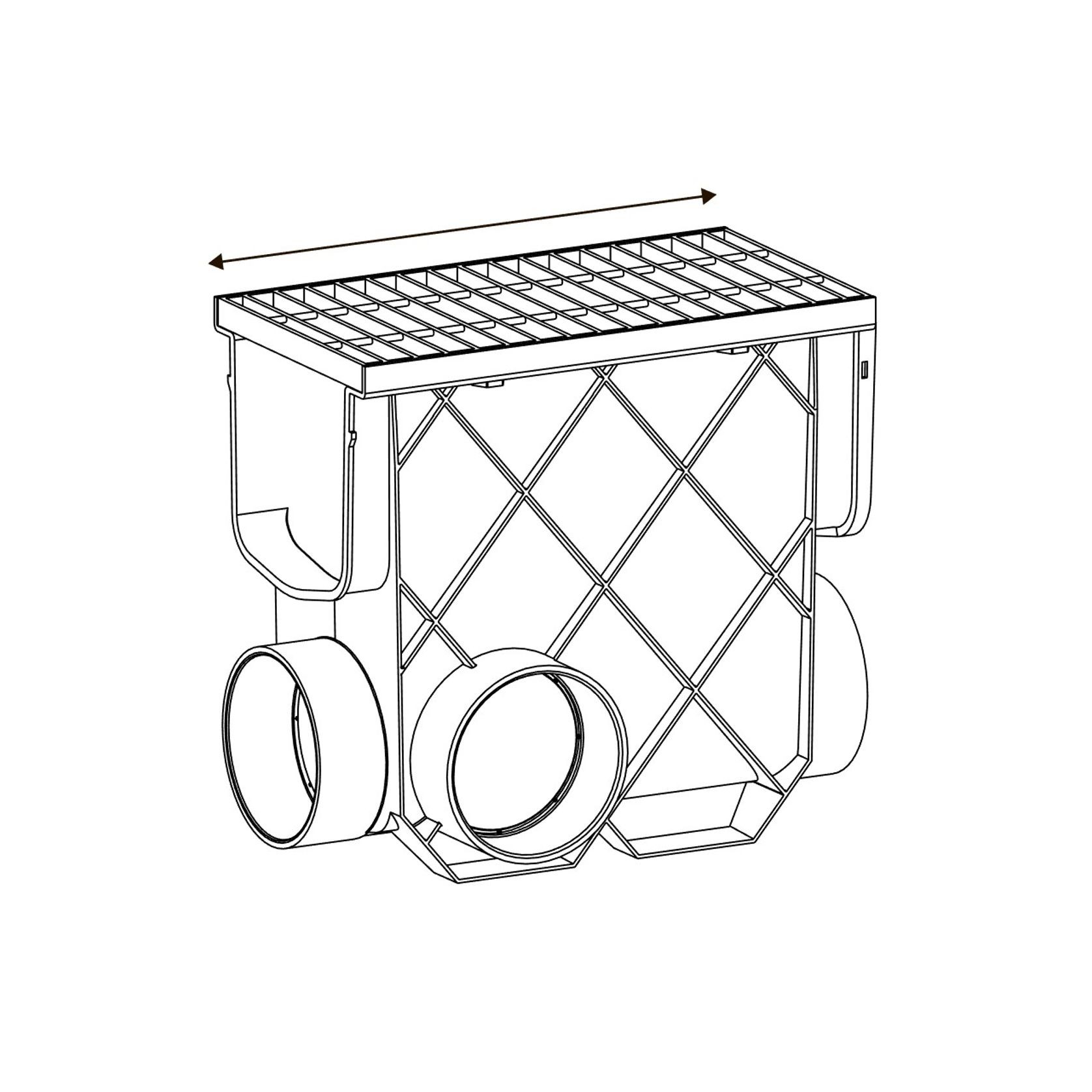 Storm Master®Inline Pit with Anti Slip Heel Guard Grate gallery detail image