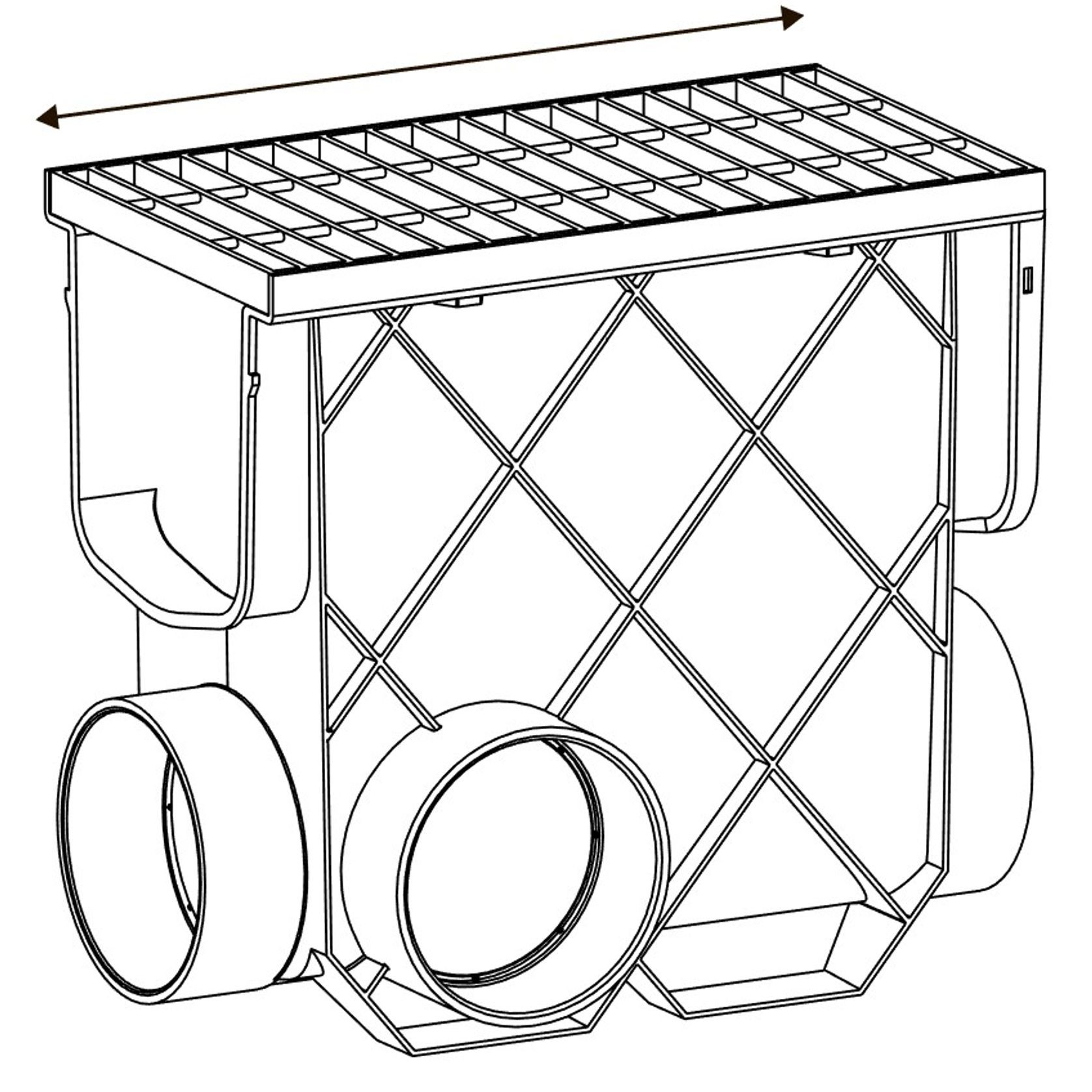 Storm Master®Inline Pit with Anti Slip Heel Guard Grate gallery detail image
