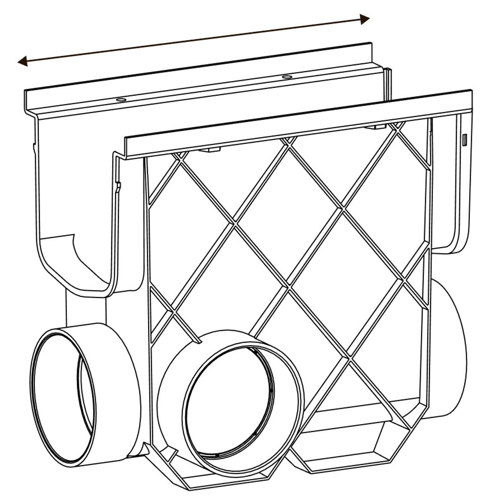 Storm Master®Inline Pit with Anti Slip Heel Guard Grate gallery detail image