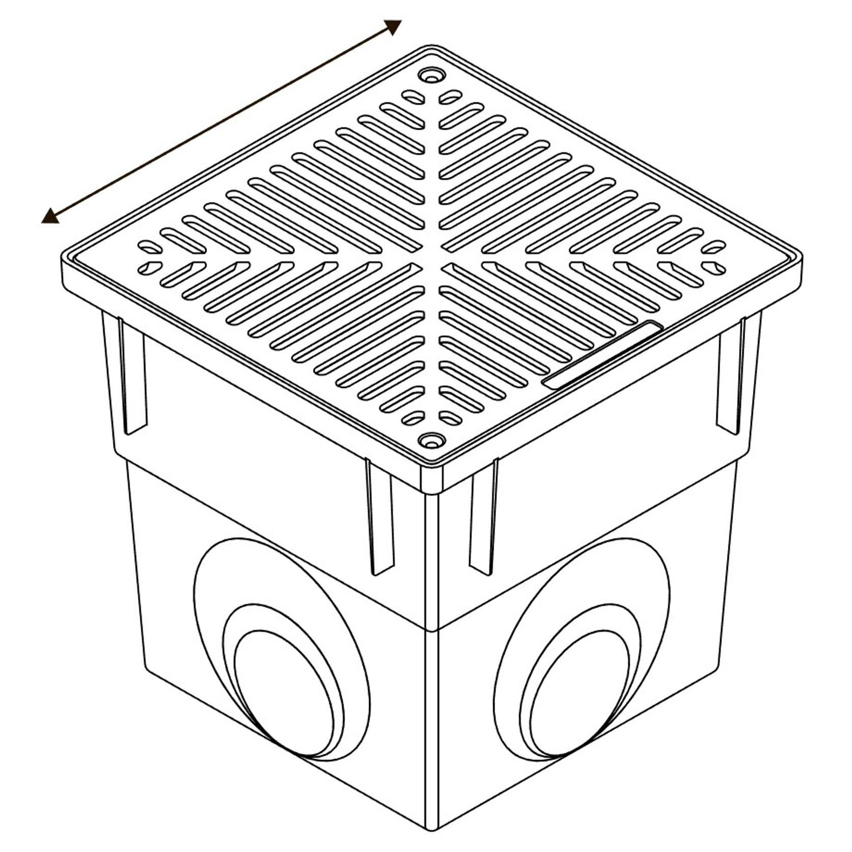 Series 300 Pit complete with Plain Aluminium Grate gallery detail image