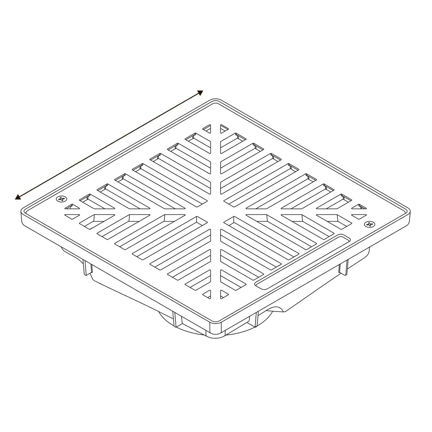 Uni-Pit Vortex 200 with Flat Plain Aluminium Grate gallery detail image