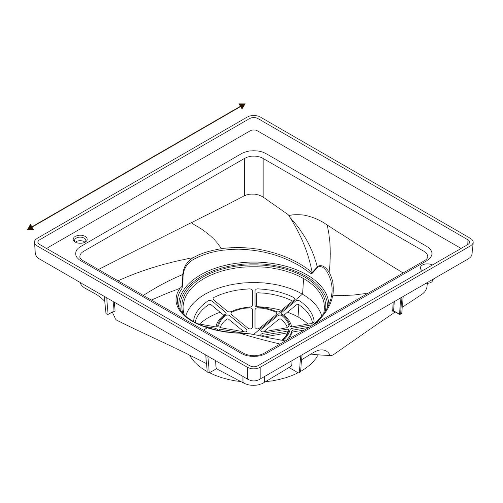 Uni-Pit Vortex 200 with Flat Plain Aluminium Grate gallery detail image