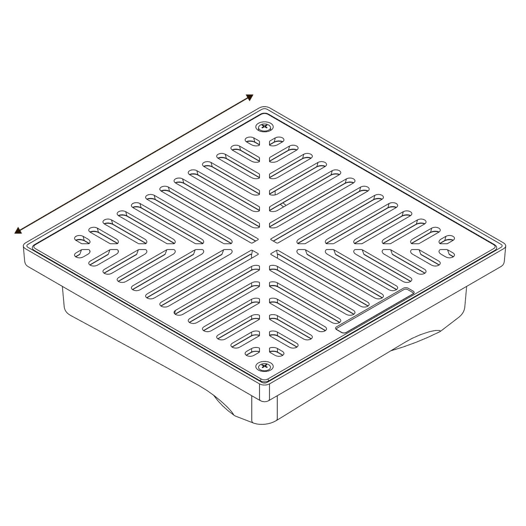 Uni-Pit Vortex 300- Light Duty Galvanised Class A Grate gallery detail image