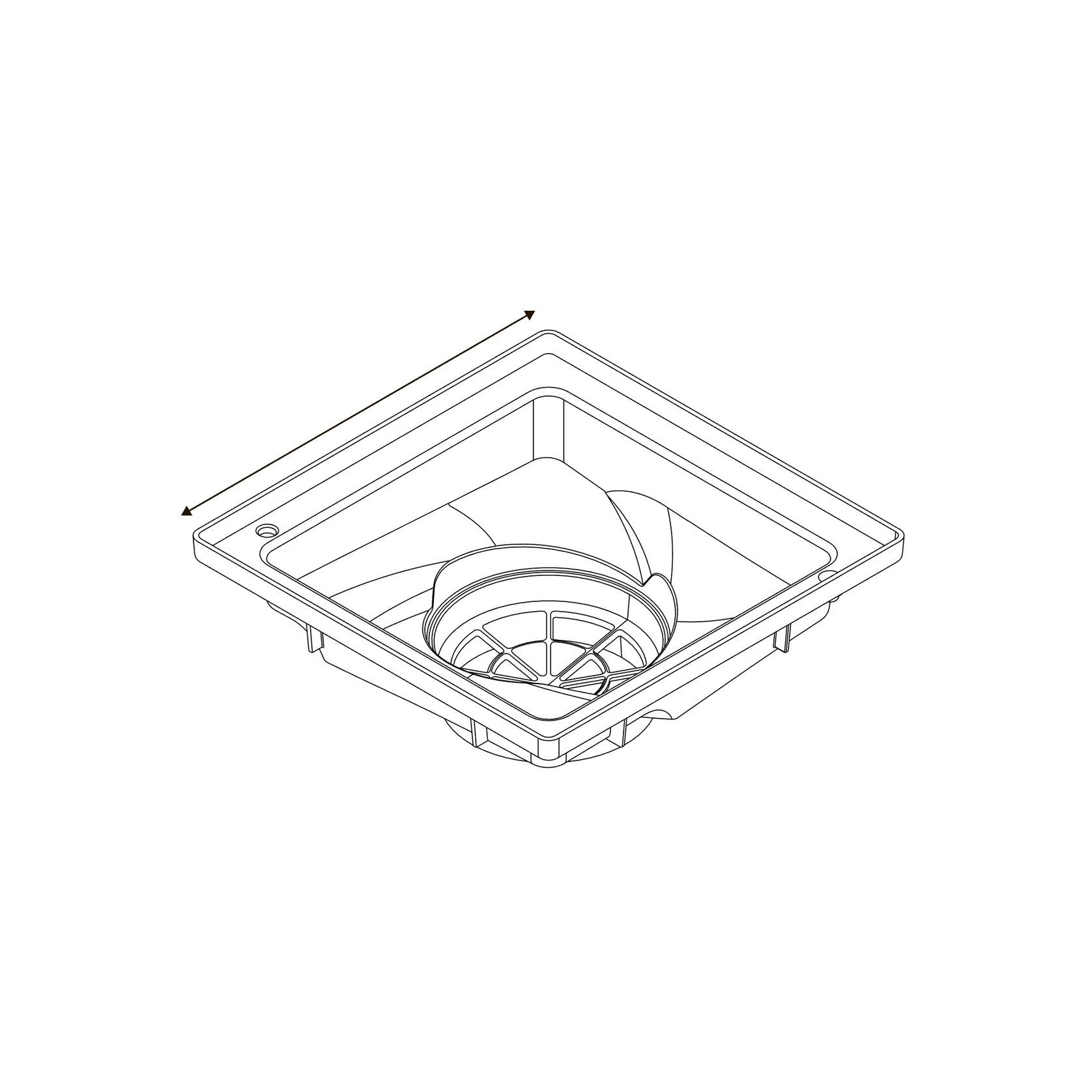 Uni-Pit Vortex 300- Light Duty Galvanised Class A Grate gallery detail image