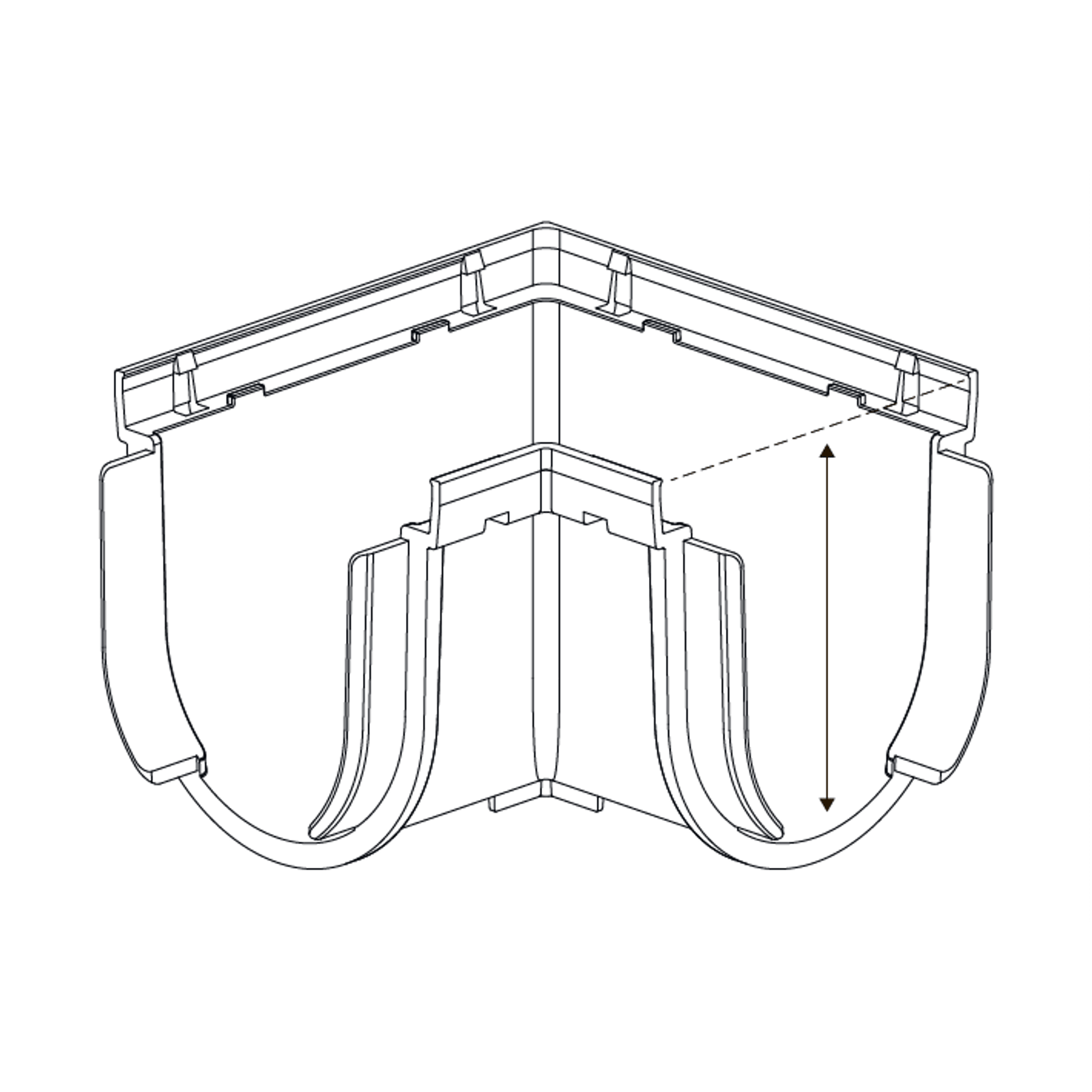 Storm Drain™ – Corner with Stainless Steel Grate gallery detail image