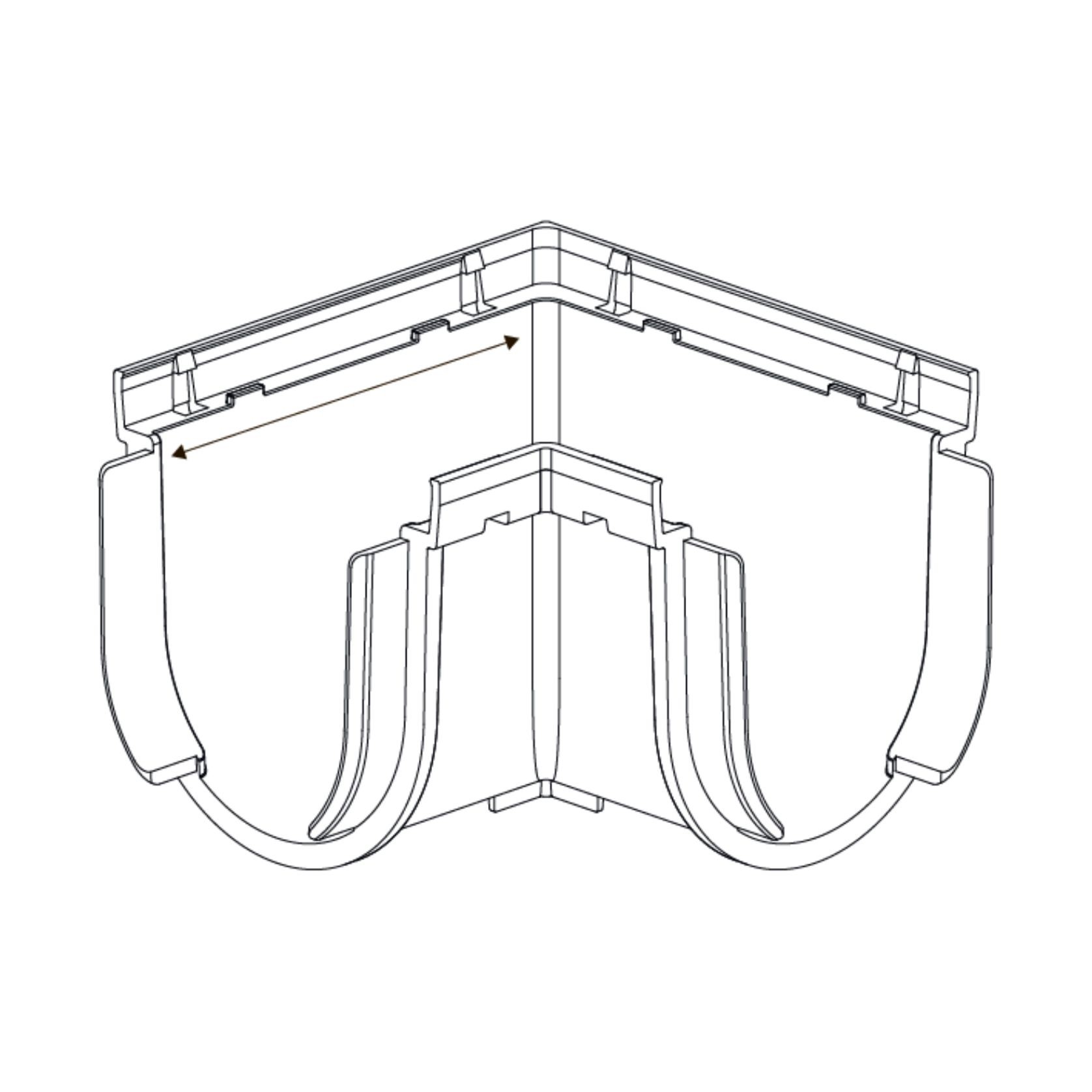 Storm Drain™ – Corner with Ductile Iron Grate – Class C gallery detail image