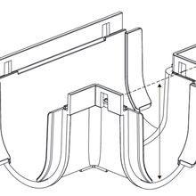 Storm Drain™ – Tee Piece with Grey Plastic Grate gallery detail image