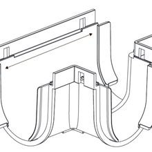 Storm Drain™ – Tee Piece with Grey Plastic Grate gallery detail image