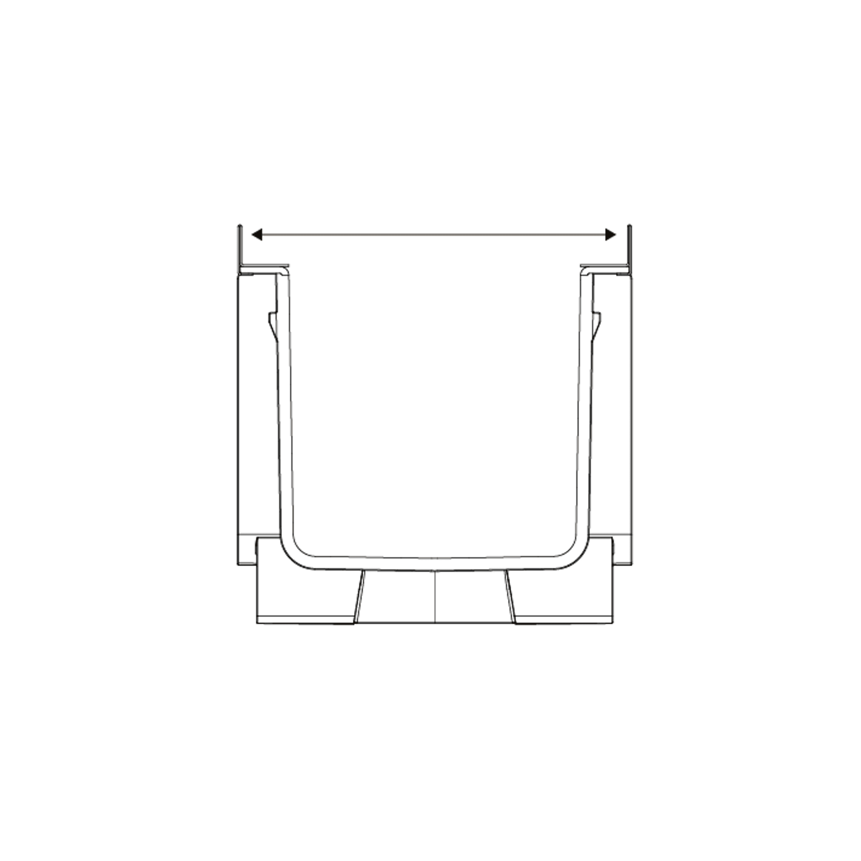 Storm Drain™ Pro – 1m with Class B Galvanised Grate gallery detail image