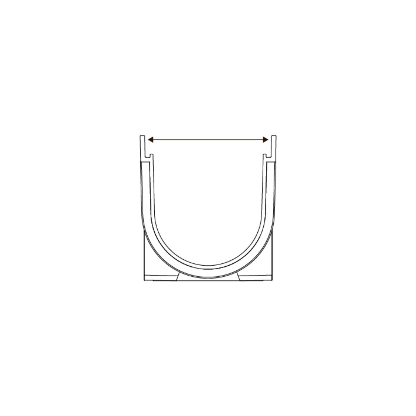 Storm Drain™ – 1m complete with Grey Plastic Grate gallery detail image