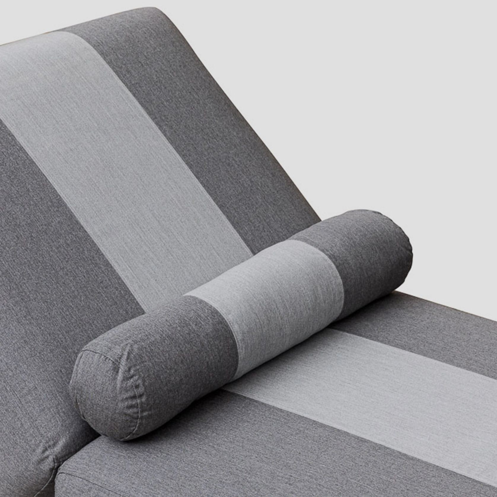 Coromandel Outdoor Lounger Cast Slate Striped gallery detail image