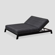 Piha Double Black Outdoor Lounger gallery detail image