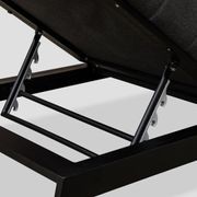 Piha Black Outdoor Lounger gallery detail image