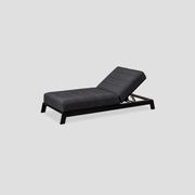 Piha Black Outdoor Lounger gallery detail image