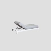 Piha White Outdoor Lounger gallery detail image