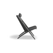 Minori Lounge Chair - Outdoor - Charcoal - Dark Grey Cushion gallery detail image