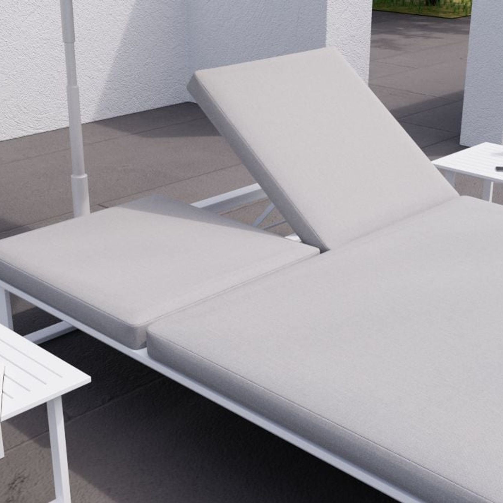 Vivara Sun Lounge - White - Double gallery detail image