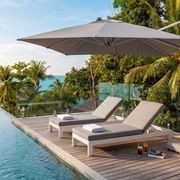 Monaco Sun Lounger with Sunbrella Cushion | White gallery detail image