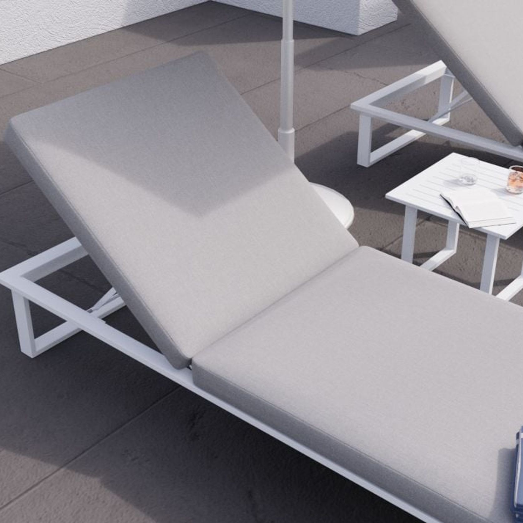Vivara Sun Lounge - White - Single gallery detail image