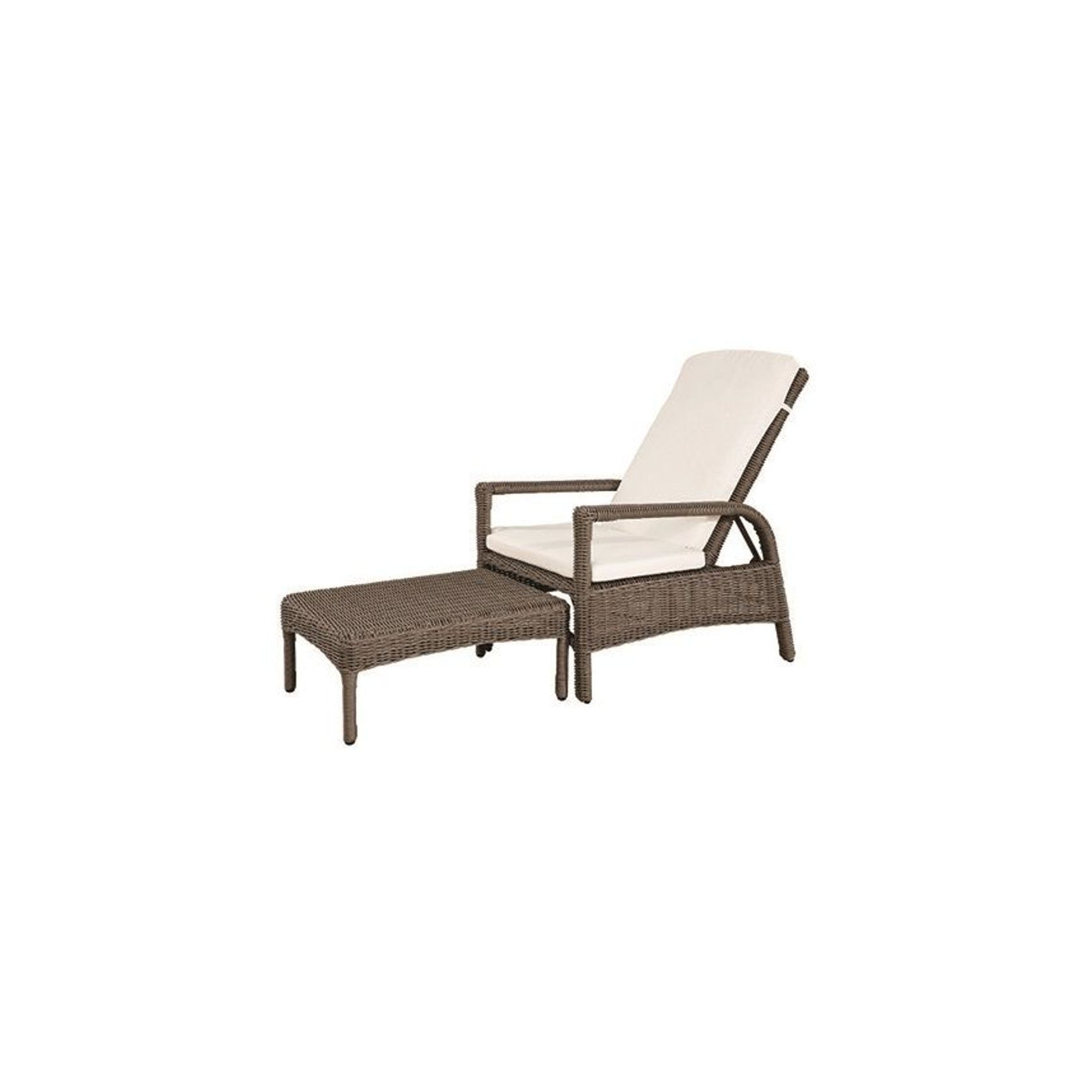Tampa Outdoor Lounger with Cushion gallery detail image