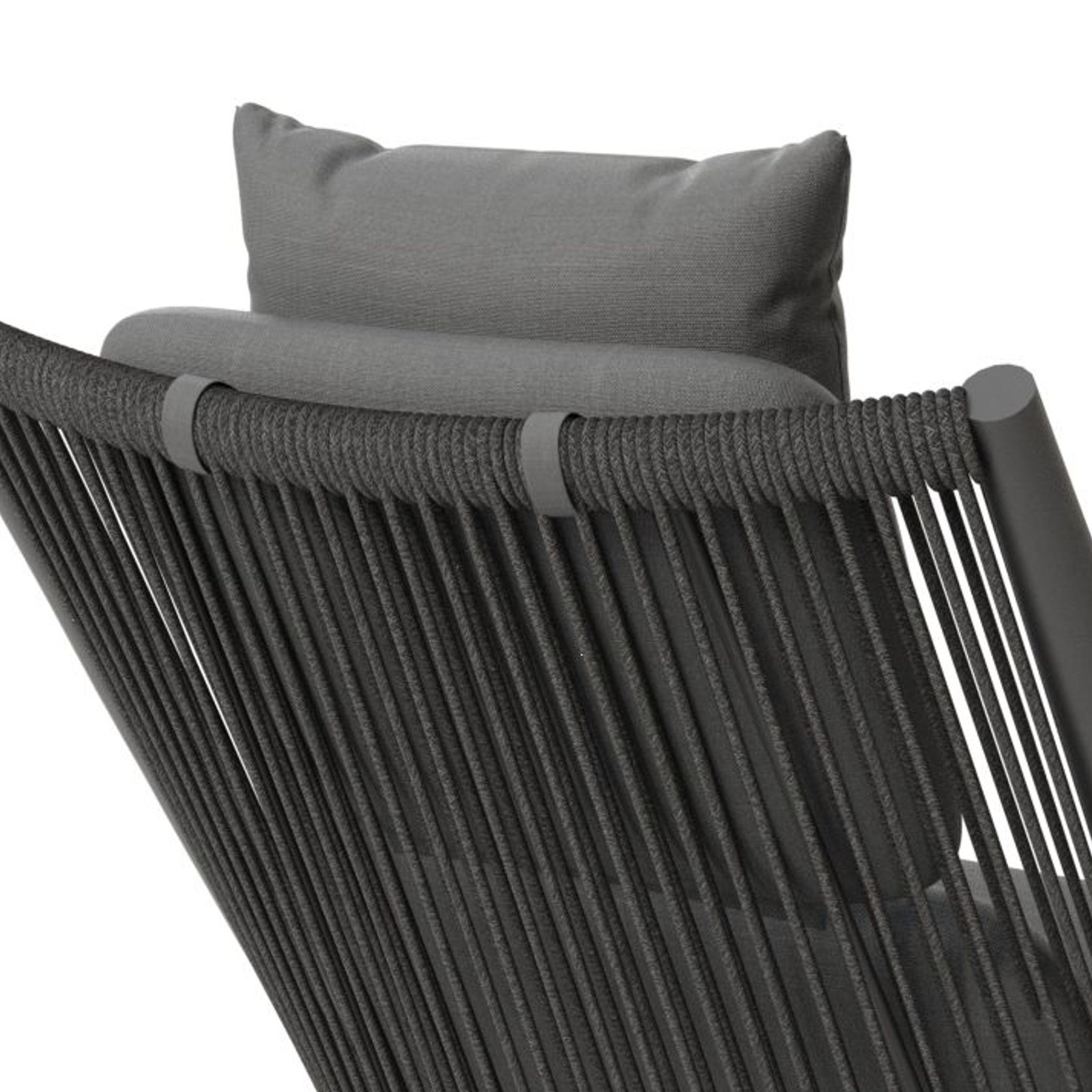 Minori Lounge Chair - Outdoor - Charcoal - Dark Grey Cushion gallery detail image