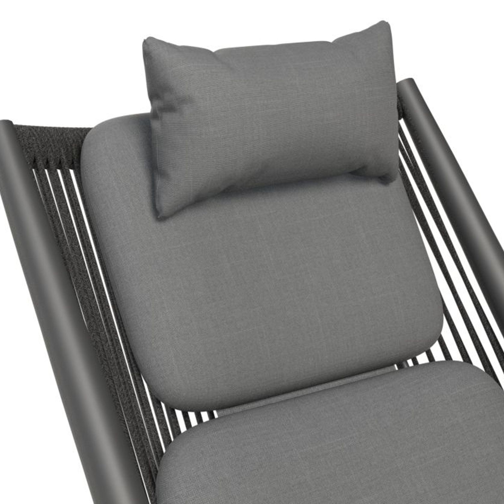 Minori Lounge Chair - Outdoor - Charcoal - Dark Grey Cushion gallery detail image