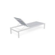 Alvor Sun Lounge - White - Light Grey Mesh gallery detail image