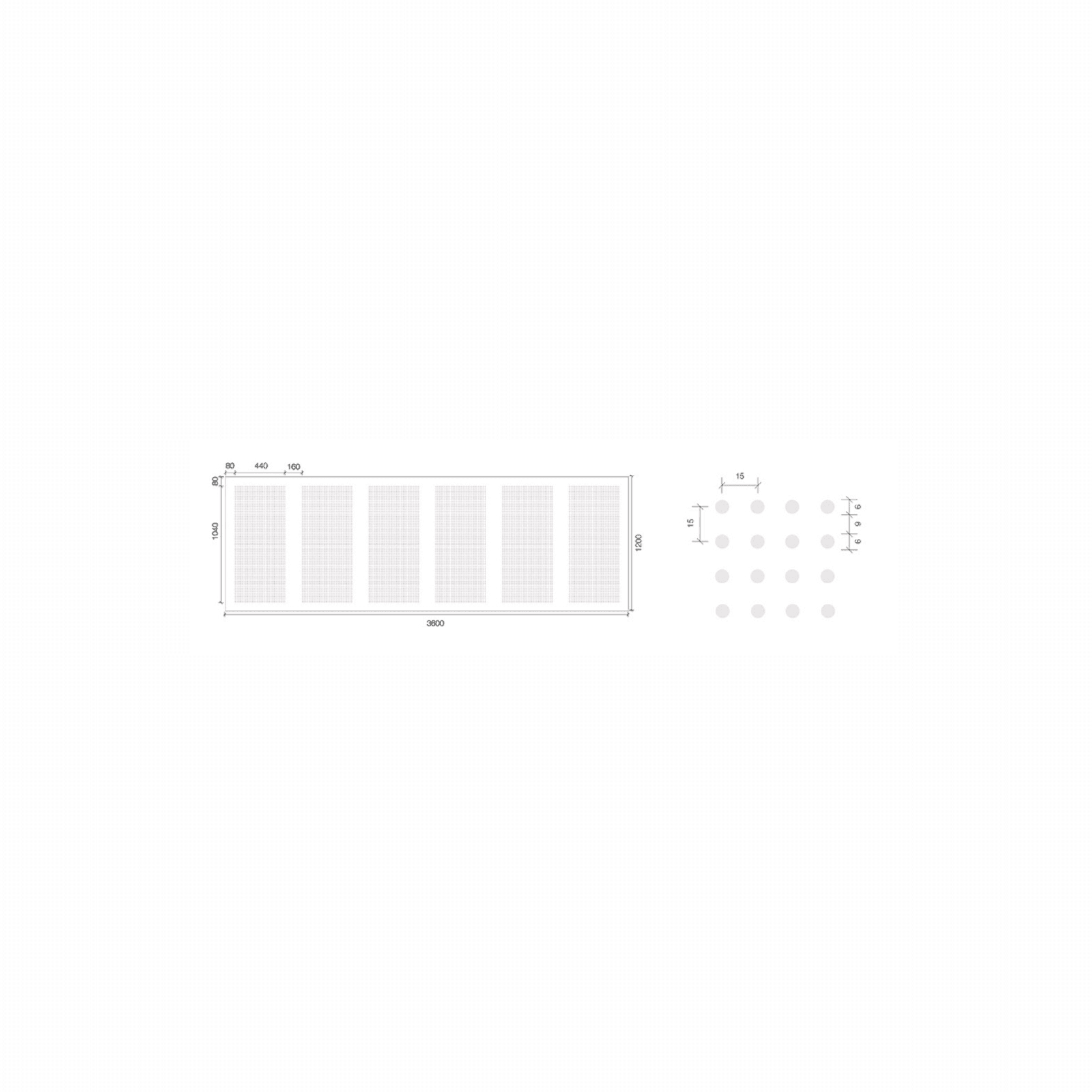 Gyprock Standard 6mm Round Perforated Plasterboard gallery detail image