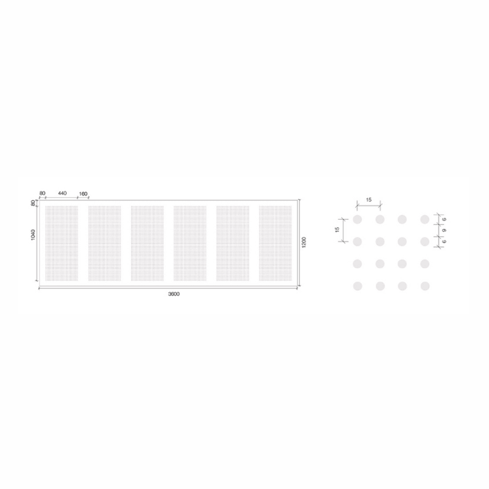 Gyprock Standard 6mm Round Perforated Plasterboard gallery detail image