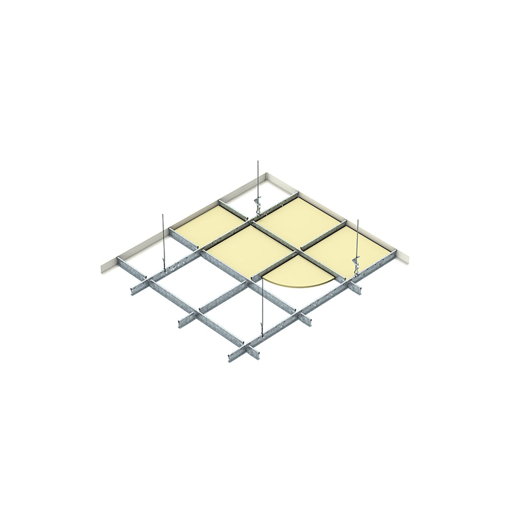 Rondo Donn Exposed Grid Suspension System gallery detail image