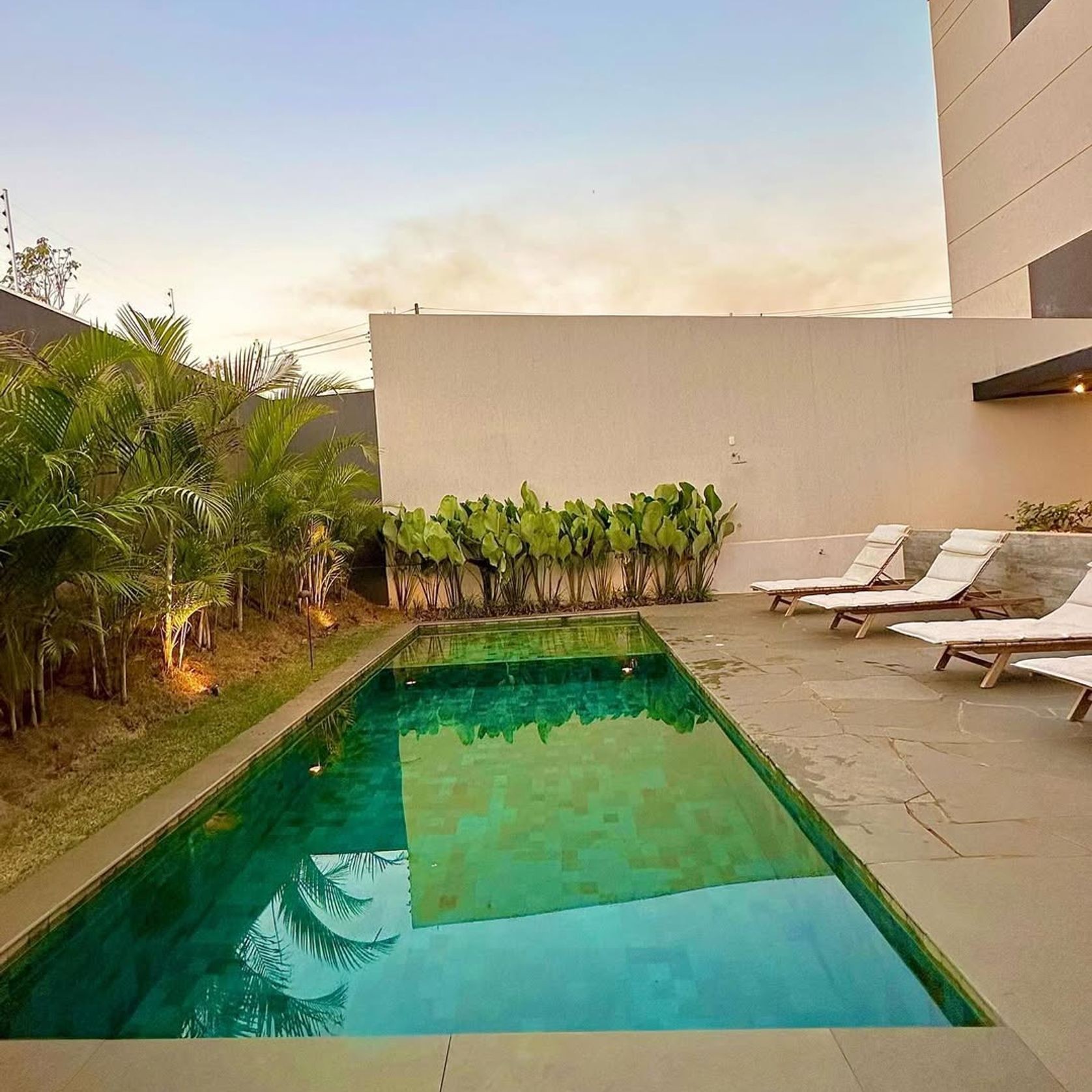 Fes Blue 9.0m x 4.0m Swimming pool with tanning ledge gallery detail image