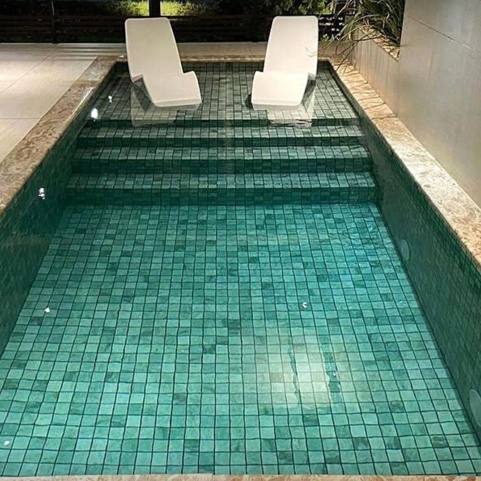 Fes Blue 9.0m x 4.0m Swimming pool with tanning ledge gallery detail image