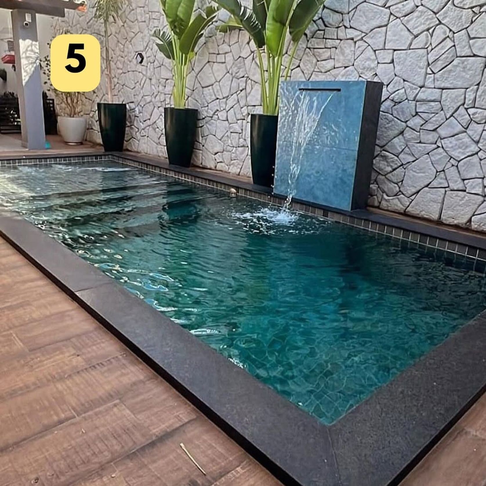 Arua 7.0m x 3.0m Swimming Pool with tanning ledge gallery detail image