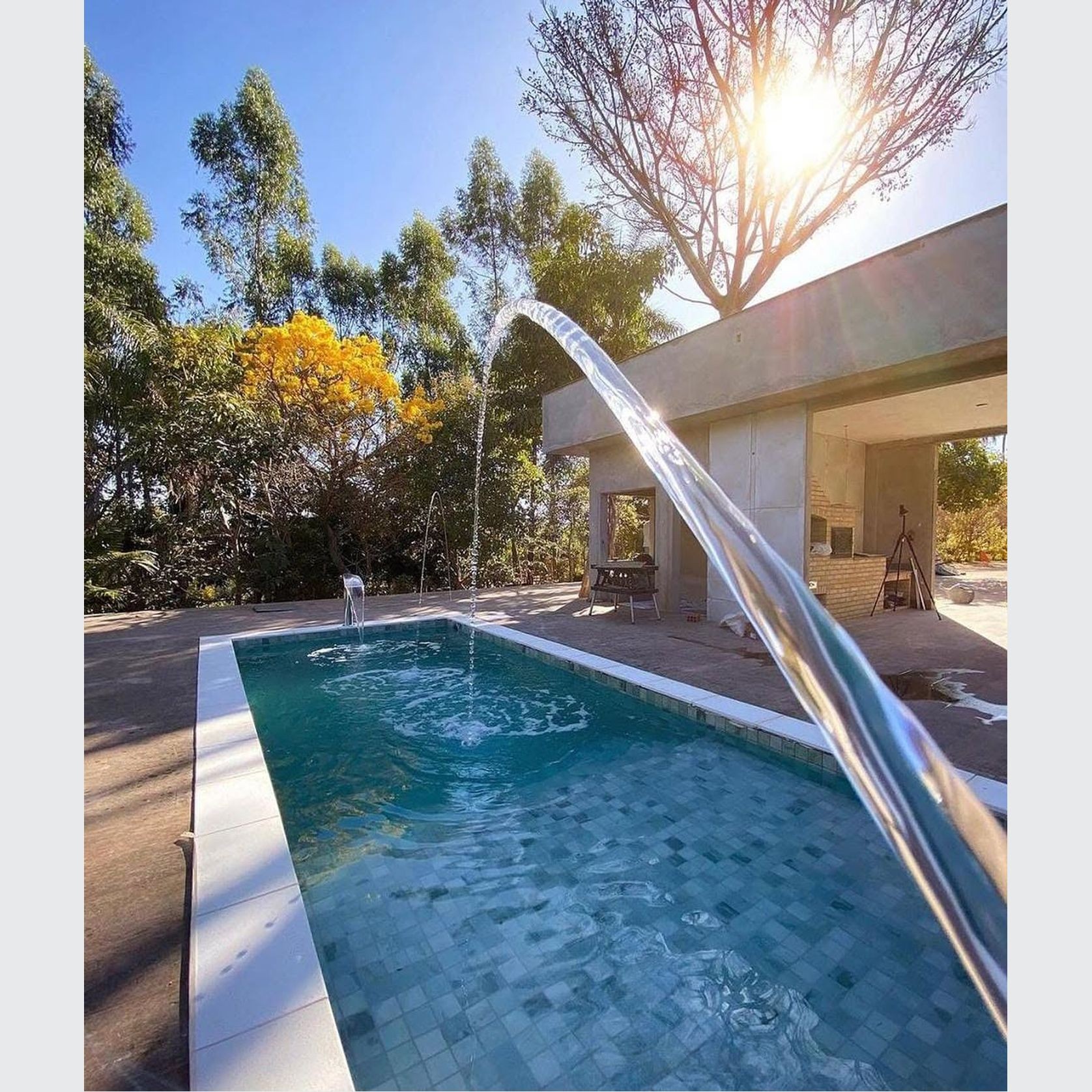 Fes Blue 9.0m x 4.0m Swimming pool with tanning ledge gallery detail image