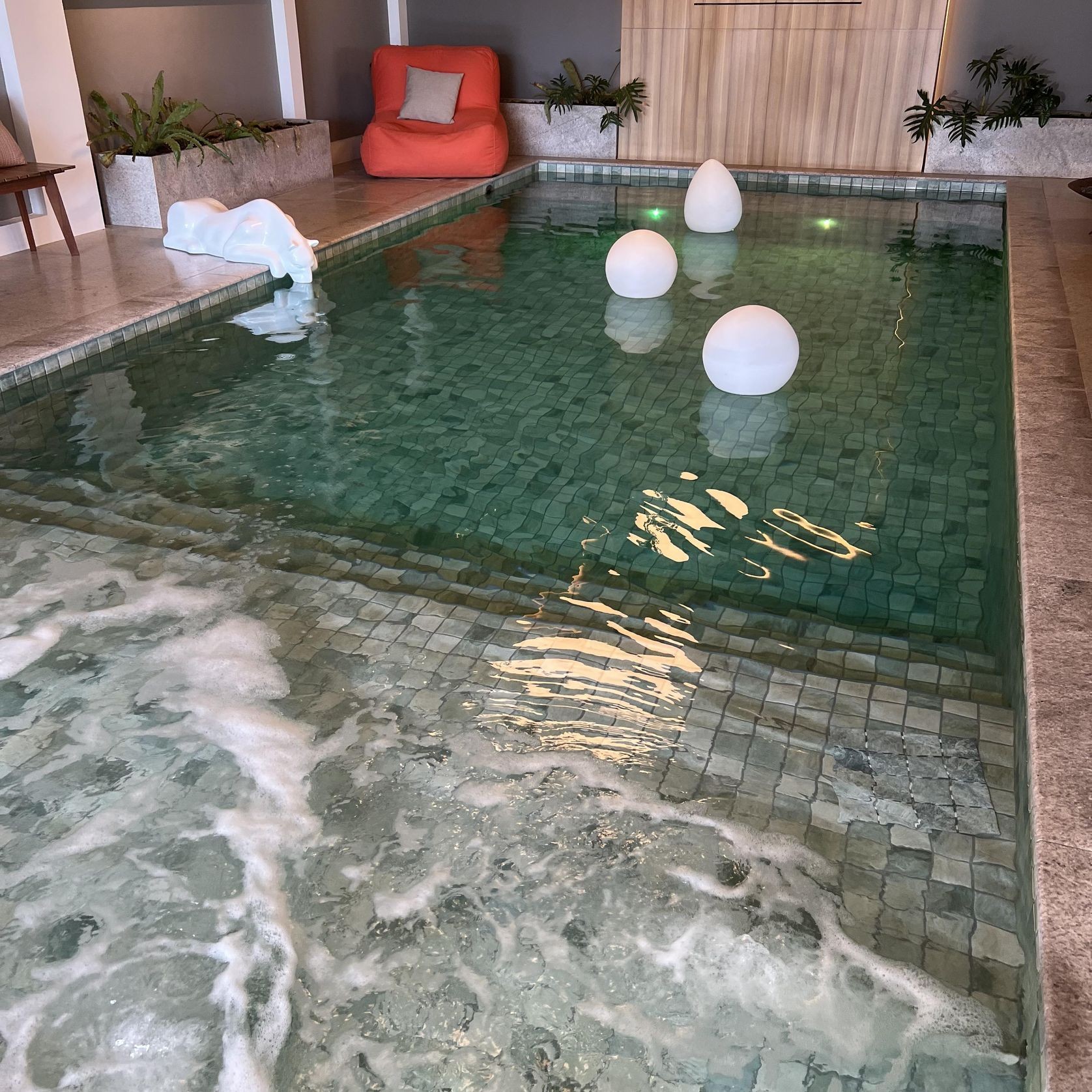 Fes Blue 9.0m x 4.0m Swimming pool with tanning ledge gallery detail image