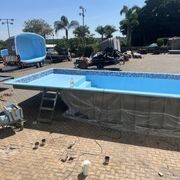 Tile Line Swimming Pools with Tanning ledge gallery detail image
